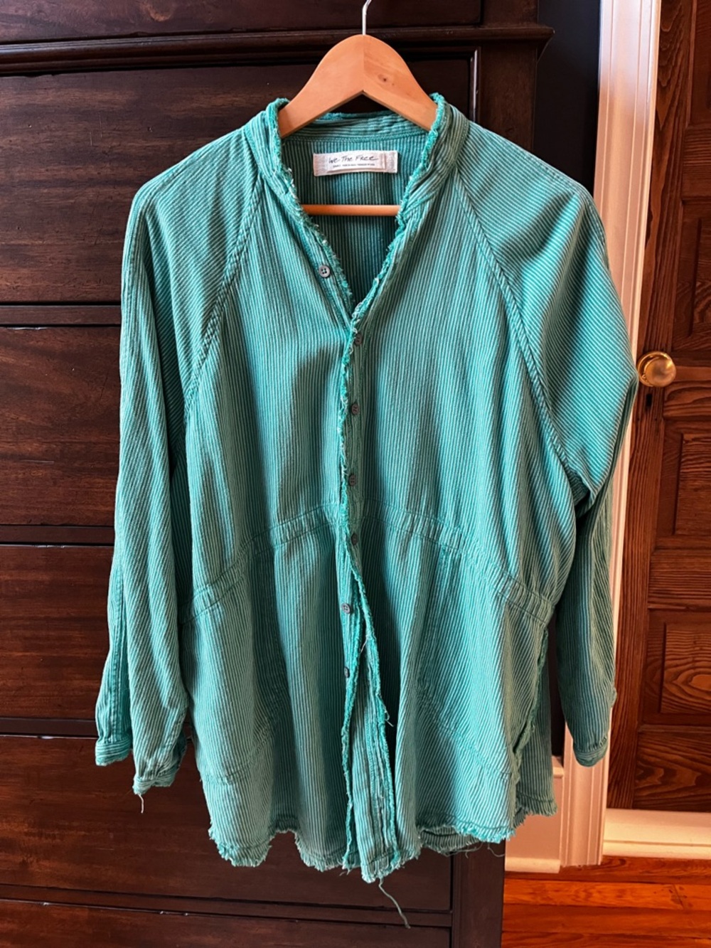 Free People Summer Daydream Stripe Buttondown Size S